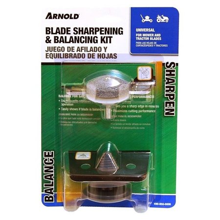 ARNOLD Blade Balancer and Sharpener Kit, For Mower and Tractor Blades 490-850-0006/BSK1